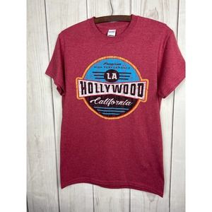 LA Hollywood California Red/Faded T-Shirt (S)